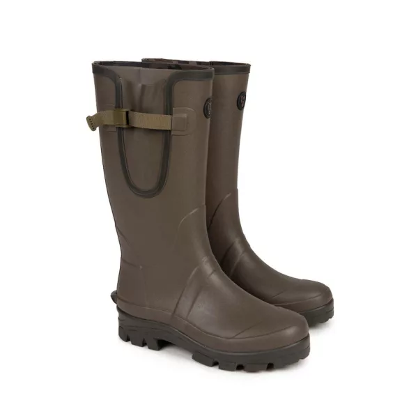 Fox Neoprene Lined Camo/Khaki Rubber Stivali UK10/EU44