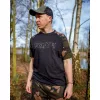 T-Shirt Fox Outline Nera Camo S