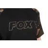 T-Shirt Fox Outline Nera Camo S