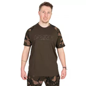 Fox Outline T-Shirt Khaki Camo Maglietta M
