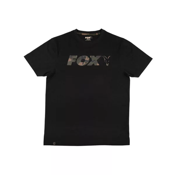 T-shirt Fox Logo Nera Camo L