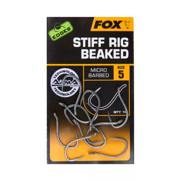 Fox EDGES™ Stiff Rig Beaked - Misura 5 Amo