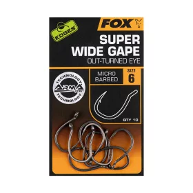   Fox Edges Armapoint 6 Amo da carpa con ardiglione e occhiello 10 pz