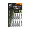 Fox Wide Gape Beaked X 4 Füles, Szakállas Pontyozó Horog 10db