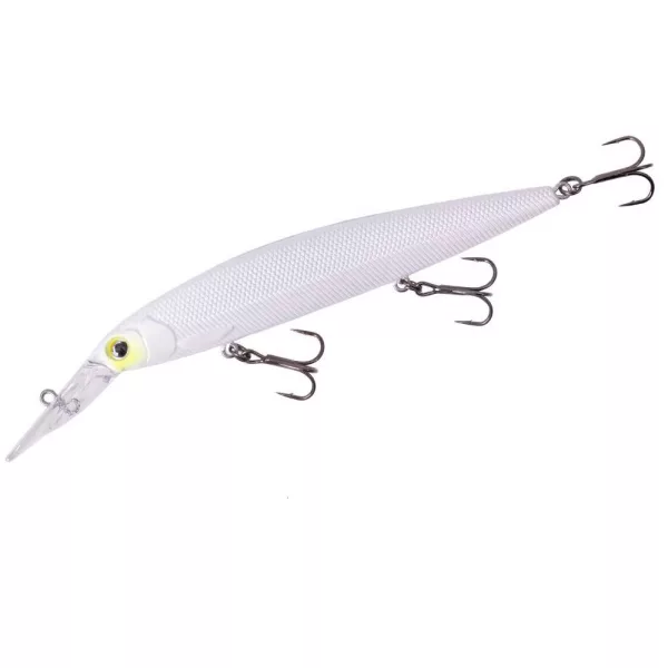 Major Craft Ceana Jerkbait 110SPM Middle 11cm 17gr #004 Yellow Cheek Pearl White Wobbler Galleggiante