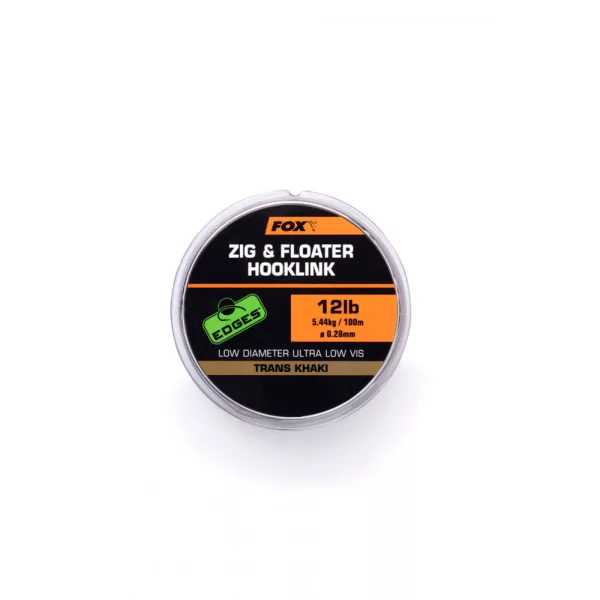 Fox EDGES™ Zig & Floater Hooklink 12lb - 0.28mm x100m Monofilo