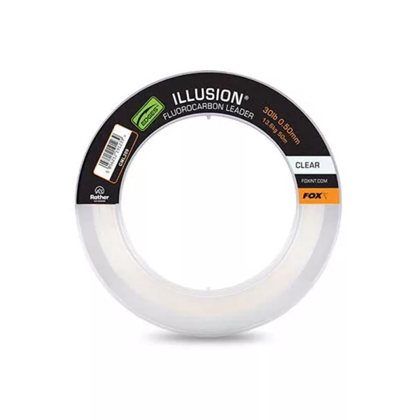 Fox Illusion Leader Fluorocarbon Trasparente 0,50mm 50m