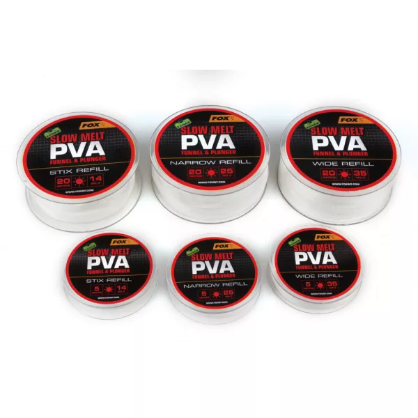 Fox EDGES™ PVA Mesh Refills Slow Melt Refills 35mm Wide - 5m Rete PVA