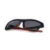 Fox Collection Black Orange Shades Brown Lens Occhiali da sole