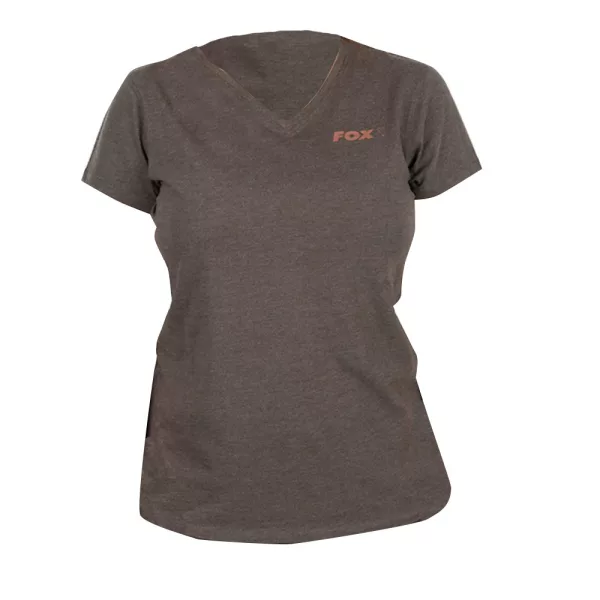 Fox WC V Neck T-Shirt Verde-Malva da Donna L