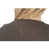 Fox WC V Neck T-Shirt Verde-Malva da Donna L