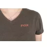 Fox WC V Neck T-Shirt Verde-Malva da Donna L