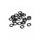 Carp Zoom CZ Anello per terminale, o 3 mm, nero opaco, 25 pz
