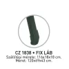 Carp Zoom CZ Culla per carpe con treppiede e gambe fisse, 120x69x43 cm