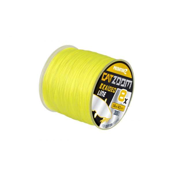 Predator Z CatZoom 8X Verde Fluo 300m 0,60mm Filo principale trecciato per predatori