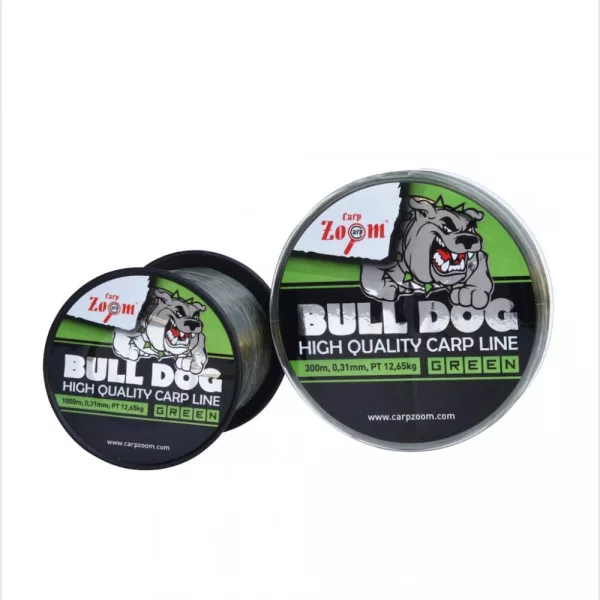 Carp Zoom CZ Bull-Dog Monofil lenza da pesca per carpe, ø 0,22 mm, 1000 m, 6,9 kg, verde scuro