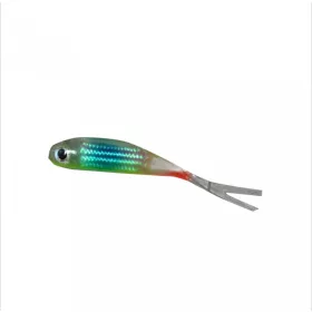   Predator Z PZ Offspring Tail Killer soft bait con aroma di pesce, 5 cm, marrone olio, 5 pz