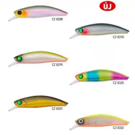   Predator Z Predator-Z Curve Minnow wobbler, 6 cm, 7,1 g, blu, verde, rosa, affondante