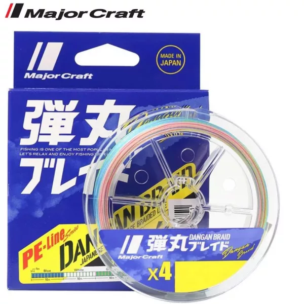 Major Craft Dangan Braid X4 0,19mm 150m Multicolor Fonott Zsinór