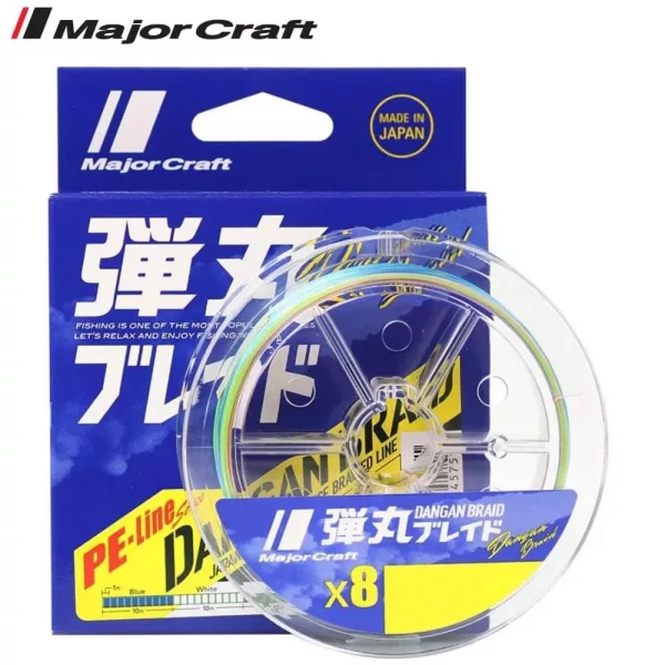 Major Craft Dangan Braid X8 0,06mm 150m Multicolor Fonott Zsinór