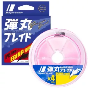   Major Craft Dangan Braid X4 Eging Special 0,12mm 150m Pink Fonott Zsinór
