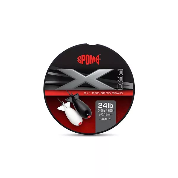 Spomb X Pro Braid Trecciato Grigio 0,18mm 300m