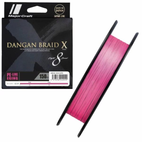 Major Craft Dangan Braid X 8X Eging 0,06mm 150m Pink Trecciato