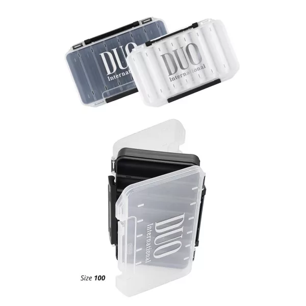 Duo Reverse Lure Case 100 19,3x10x3cm White/Silver Logo Scatola porta esche artificiali