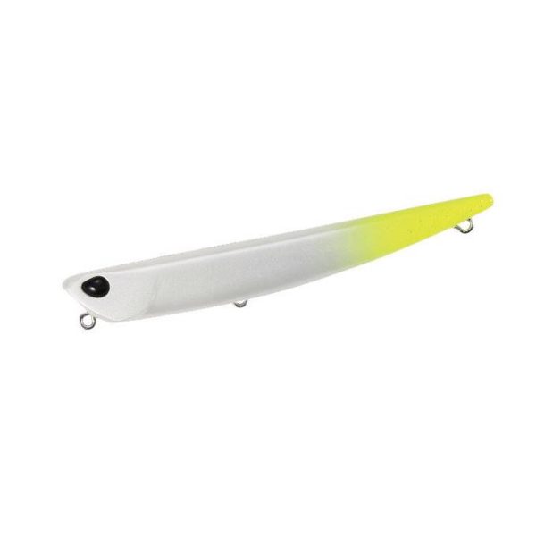 Duo Bayruf Manic 75 7,5cm 7,6gr CCC0559 Alien White CH Tail Wobbler Affondante