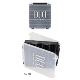   Duo Reverse Lure Case 160 20,6x17x4,4cm Pearl Black/Gold Logo Scatola porta esche artificiali