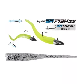   Duo Bayruf BR Fish 8,4cm S035 UV Silver Esche in Plastica 7pz