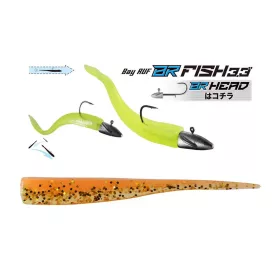   Duo Bayruf BR Fish 8,4cm S040 Orange Gold Esche in Plastica 7pz