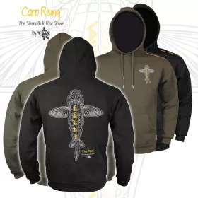 Vass-Tex Carp Rising Khaki Kapucnis Pulóver 3XL