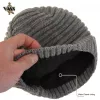 Vass-Tex Fleece Lined Ribbed Beanie Szürke Sapka Gumizott Logóval