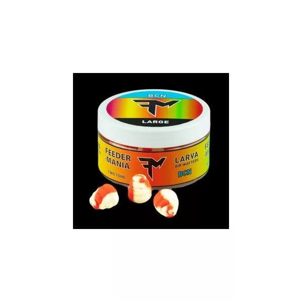 Feedermánia LARVA AIR WAFTERS TWO TONE L BCN ARANCIONE-BIANCO Wafters
