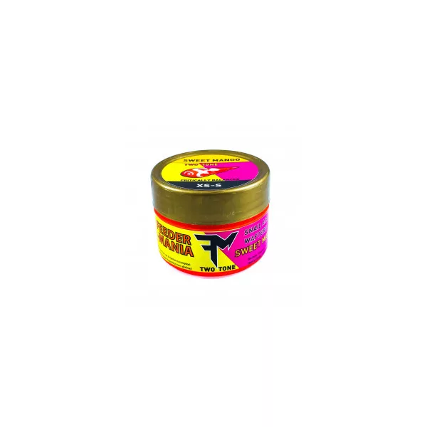 Feedermánia Two Tone Snail Air Wafters Mango dolce Imitazione di lumaca d'acqua criticamente alleggerita XS/S