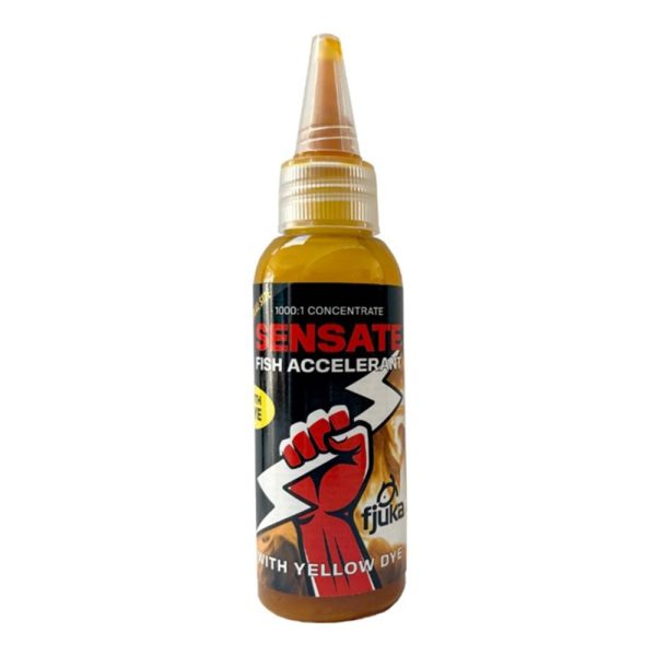 Fjuka Sensate Fish Accelerant Bait Dye Yellow Aroma Liquido 50ml