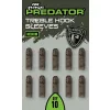 Fox Rage Predator Triplo Gancio in Gomma Medio 10pz