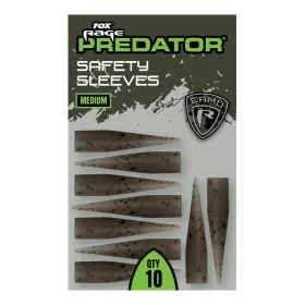 Fox Rage Predator Camo Safety Sleeves Grandi in Gomma 10pz