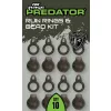 Fox Rage Predator Camo Run Rings & Bead Kit 10 pezzi
