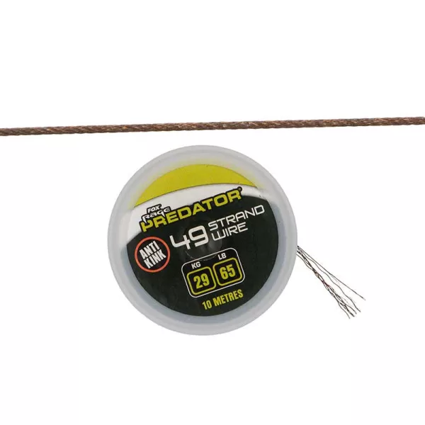 Fox Rage Predator 19-S Coated Wire 10m 12kg Filo d'acciaio