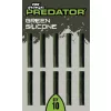 Fox Rage Predator Green Silicone Tubo in Silicone 10pz