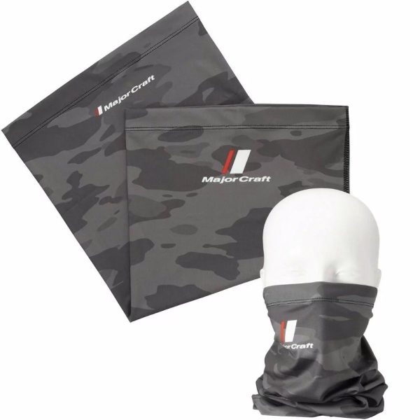 Major Craft UV-Cut Face Guard Scaldacollo Camo Grigio Scuro