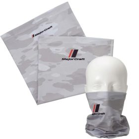 Major Craft UV-Cut Face Guard Scaldacollo Camo Grigio Chiaro