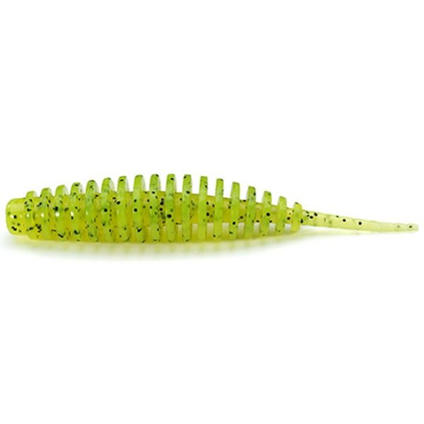 FISHUP Tanta 3,81cm (10pz.), #055 - Esca artificiale in plastica Chartreuse/Nero