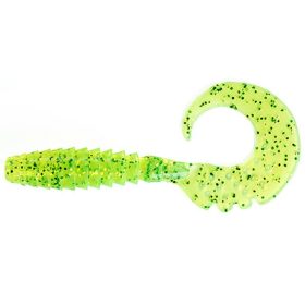   FISHUP Fancy Grub 5,08cm (10pcs.), #026 - Flo Chartreuse/Green Esche artificiali in plastica