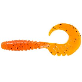  FISHUP Fancy Grub 6,35cm (10pcs.), #049 - Orange Pumpkin/Black Esche artificiali in plastica