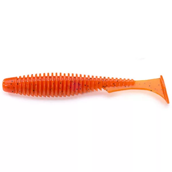 FISHUP U-Shad 6,35cm (9pz.), #049 - Zucca Arancione/Nero Esche artificiali in plastica