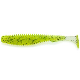   FISHUP U-Shad 7,62cm (9pz.), #055 - Chartreuse/Nero Esche artificiali in plastica