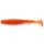 FISHUP U-Shad 10,16cm (8pcs.), #049 - Orange Pumpkin/Black Esca artificiale in plastica